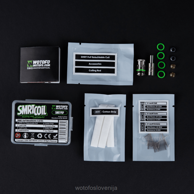 Wotofo SMRT ponovni komplet tuljav smrt nord kit - Wotofo Shop Online DLBHX342