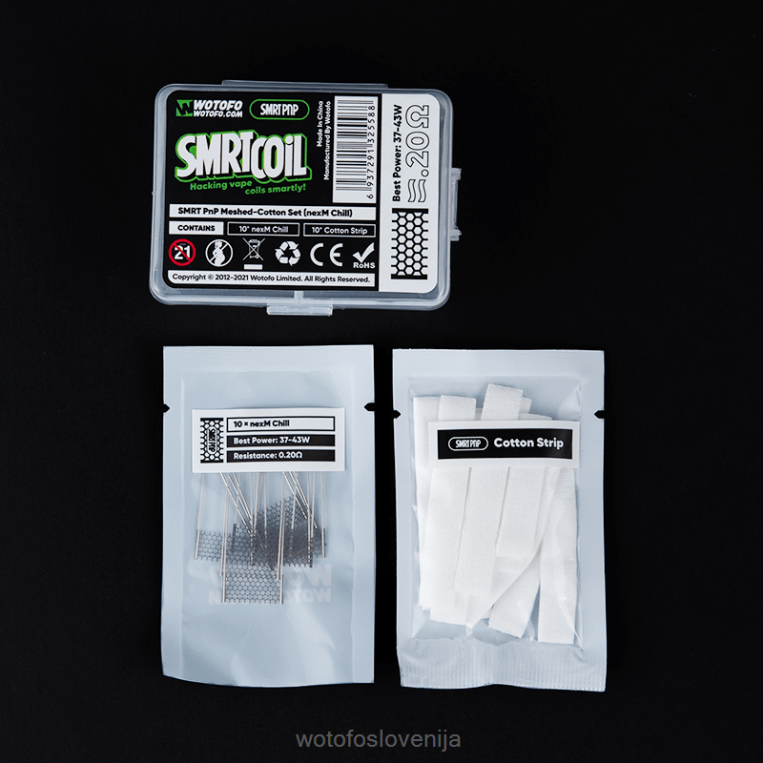 Wotofo SMRT set pnp mreža-bombaž nexmesh ohladi - Wotofo Vape Flavours DLBHX317