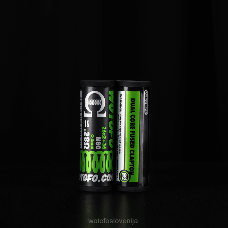 Wotofo vnaprej zgrajene tuljave dual core fused clapton 0,28 ohm 10pcs - Wotofo Disposable Vape DLBHX314