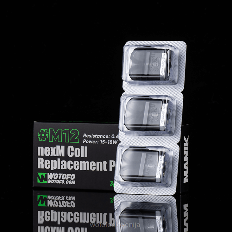 Wotofo MANIK mini nadomestni pod m12 nexmesh tuljava vgrajena 3 kos - Wotofo Slovenija DLBHX88